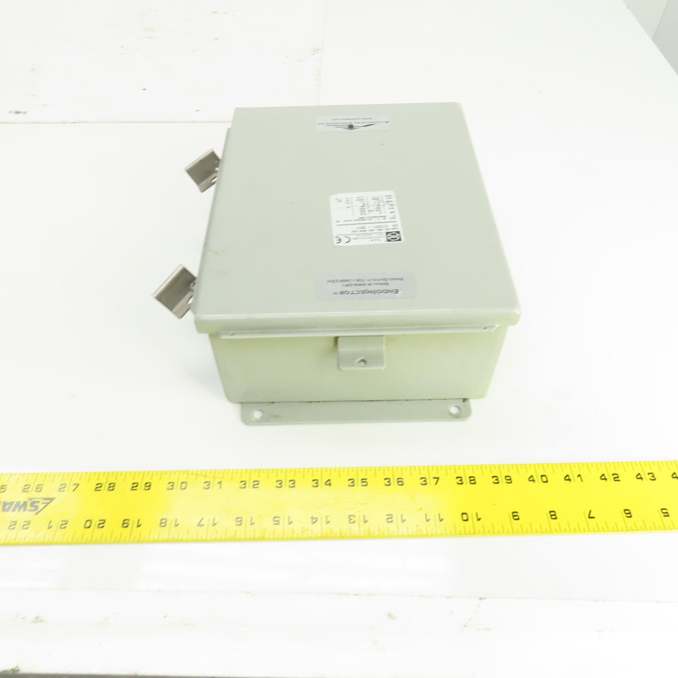 Wiegmann BN4100804CHWW 10" x 8" x 4" Electrical Enclosure W/Backplate