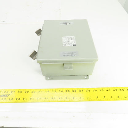 Wiegmann BN4100804CHWW 10" x 8" x 4" Electrical Enclosure W/Backplate