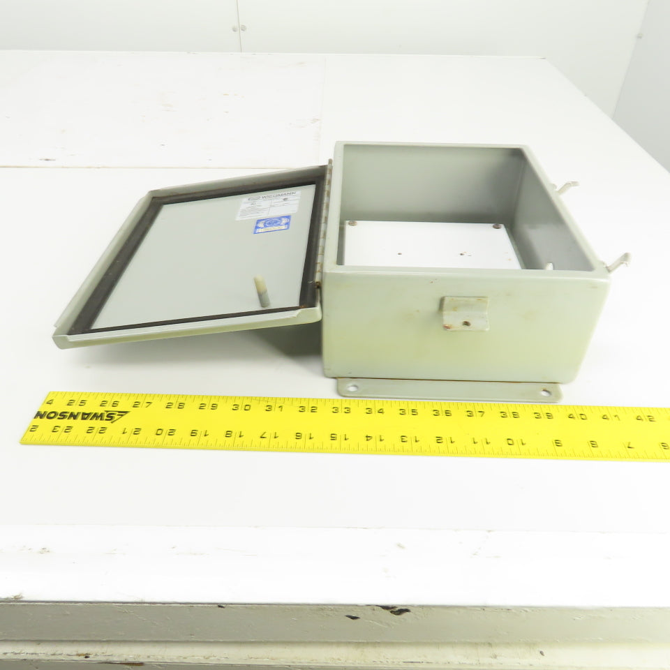 Wiegmann BN4100804CHWW 10" x 8" x 4" Electrical Enclosure W/Backplate