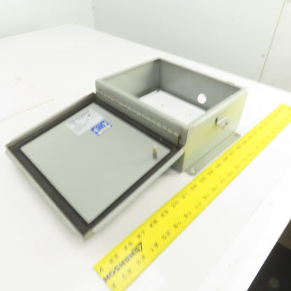 Wiegmann BN4100804CHWW 10" x 8" x 4" Electrical Enclosure W/Backplate