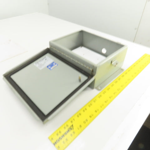 Wiegmann BN4100804CHWW 10" x 8" x 4" Electrical Enclosure W/Backplate