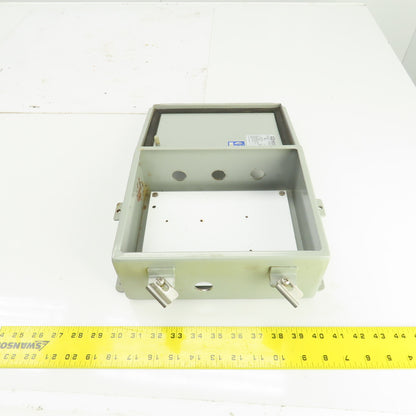 Wiegmann BN4100804CHWW 10" x 8" x 4" Electrical Enclosure W/Backplate