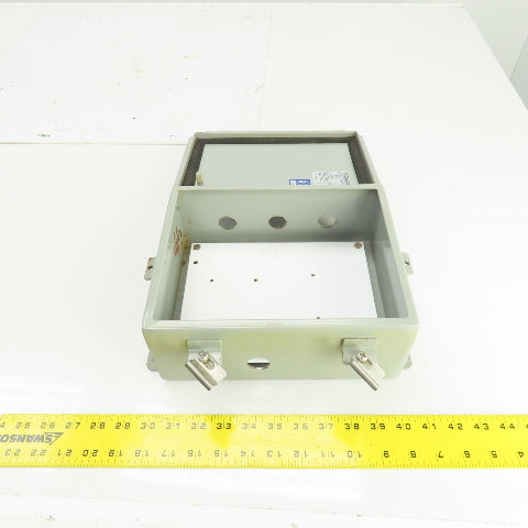 Wiegmann BN4100804CHWW 10" x 8" x 4" Electrical Enclosure W/Backplate