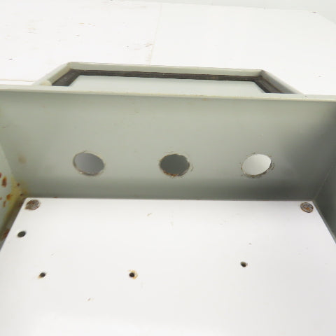 Wiegmann BN4100804CHWW 10" x 8" x 4" Electrical Enclosure W/Backplate