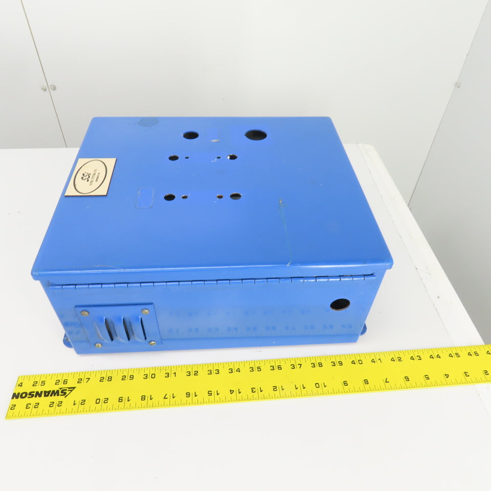 Hoffman A-1412CH 14" x 12" x 6" Wall Mount Electrical Enclosure W/Backplate