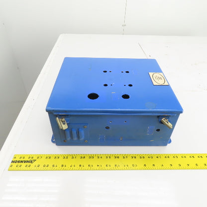 Hoffman A-1412CH 14" x 12" x 6" Wall Mount Electrical Enclosure W/Backplate