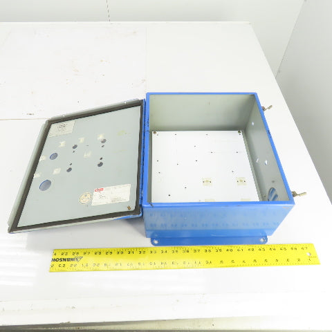 Hoffman A-1412CH 14" x 12" x 6" Wall Mount Electrical Enclosure W/Backplate