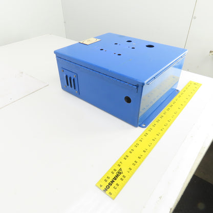 Hoffman A-1412CH 14" x 12" x 6" Wall Mount Electrical Enclosure W/Backplate