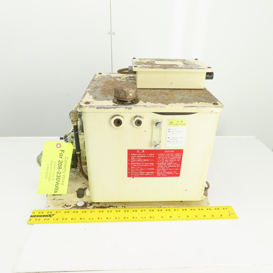 Tokimec TU2A-N-LC 6780 1.5kW 6 Gallon Hydraulic Power Unit 200-220V 6-5.7A 3PH