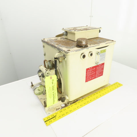 Tokimec TU2A-N-LC 6780 1.5kW 6 Gallon Hydraulic Power Unit 200-220V 6-5.7A 3PH