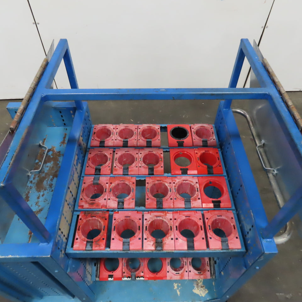 Lista Modular CNC Tooling Storage Cart 25 Spot SK50 Taper Holders