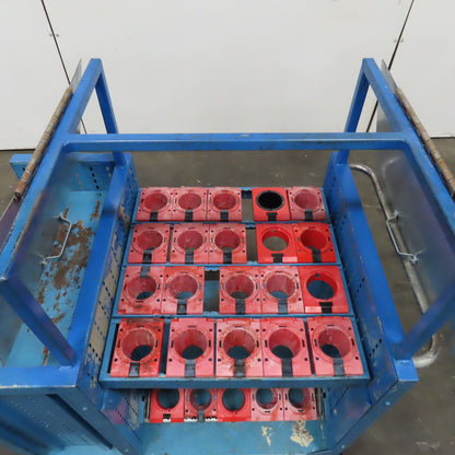 Lista Modular CNC Tooling Storage Cart 25 Spot SK50 Taper Holders