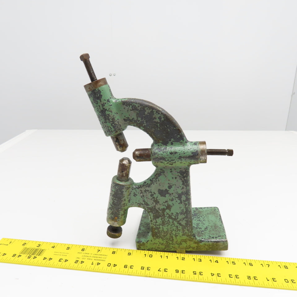 Flat Bottom 3 Point Follow Rest 6-1/2" Center 11" Tall