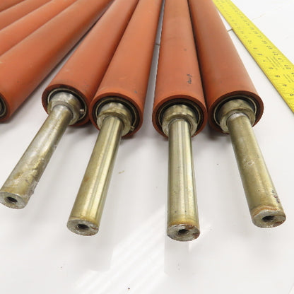 2"OD 44-1/4" Between Frame 20mm Axle Smooth Rubber Gravity Conveyor Roller Lot/9