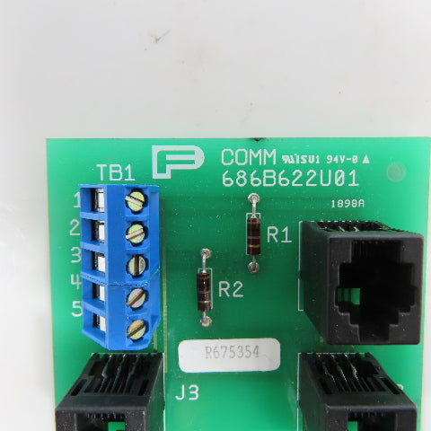 Asea Brown 686B622U01 Communications Interface Terminal Board Rev.01