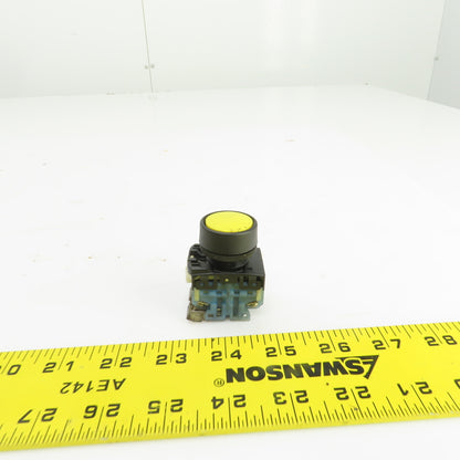 Fuji AR22FOR Momentary Contact Yellow Push Button 250V