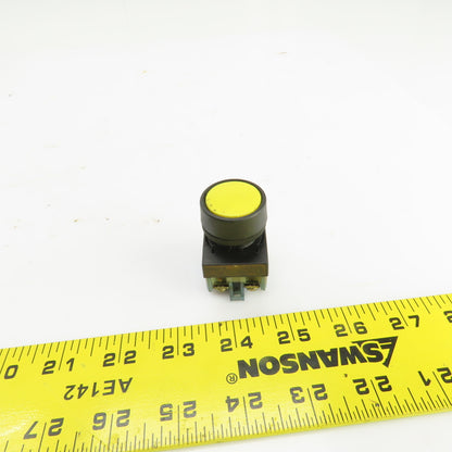 Fuji AR22FOR Momentary Contact Yellow Push Button 250V
