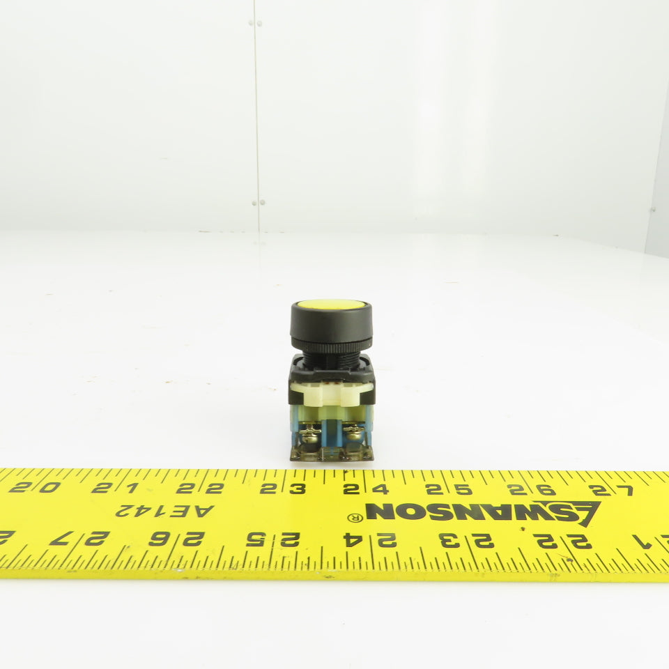 Fuji AR22FOR Momentary Contact Yellow Push Button 250V