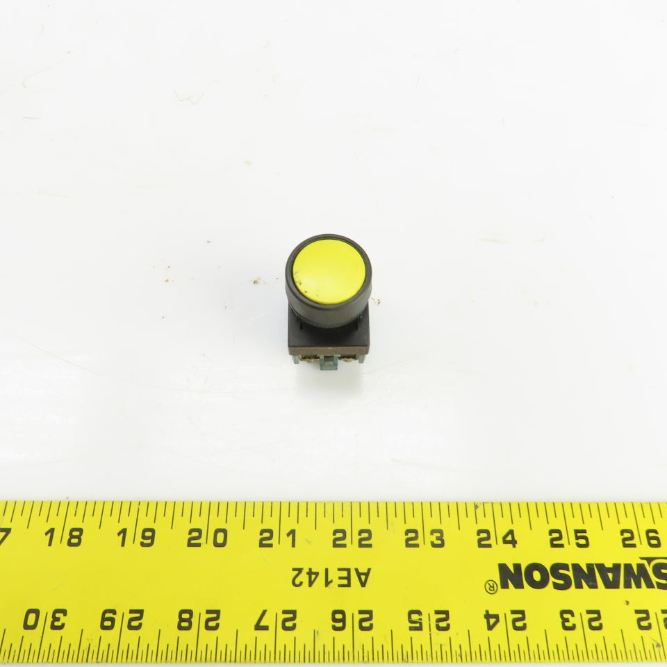 Fuji AR22FOR Momentary Contact Yellow Push Button 250V