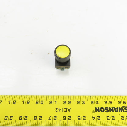 Fuji AR22FOR Momentary Contact Yellow Push Button 250V