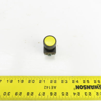 Fuji AR22FOR Momentary Contact Yellow Push Button 250V