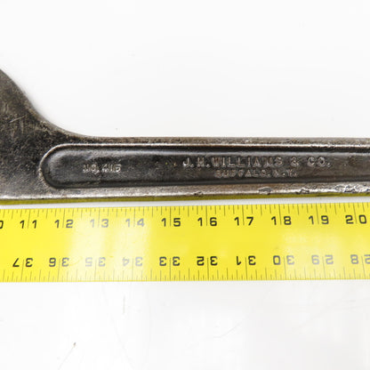 J.H. Williams No. 15 9-1/4" Drop Forged Collet Spanner Wrench 23" OAL