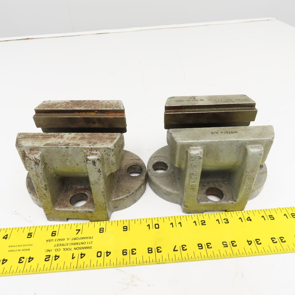 Cushman 10-061-04-000C 4" Faceplate Jaw Holders Damaged AS/IS Lot Of 2