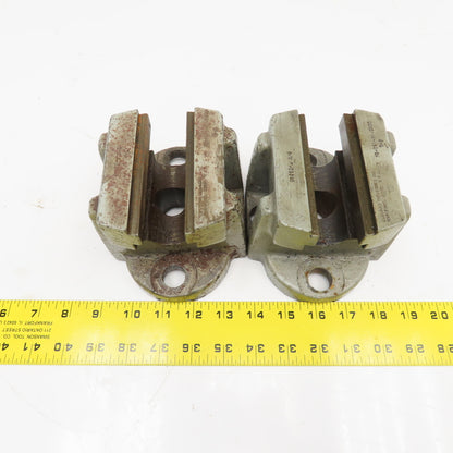 Cushman 10-061-04-000C 4" Faceplate Jaw Holders Damaged AS/IS Lot Of 2