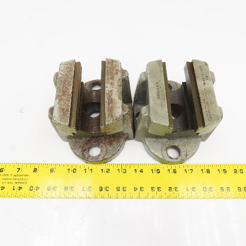 Cushman 10-061-04-000C 4" Faceplate Jaw Holders Damaged AS/IS Lot Of 2
