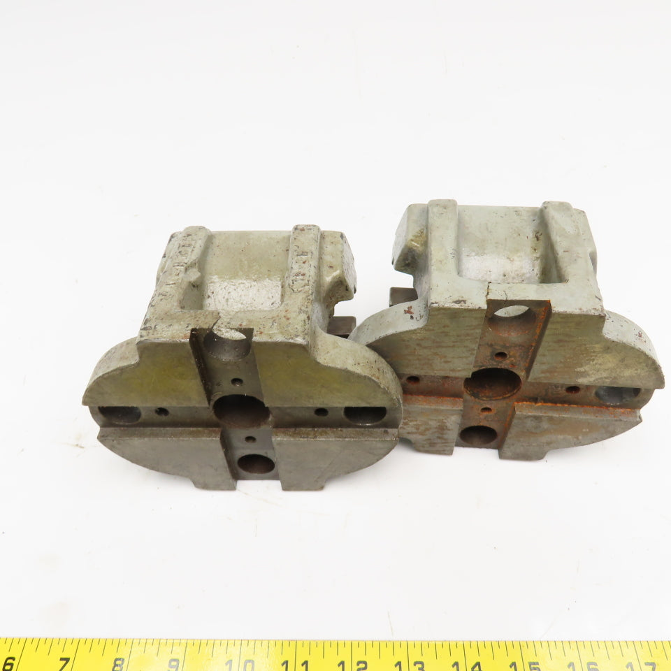 Cushman 10-061-04-000C 4" Faceplate Jaw Holders Damaged AS/IS Lot Of 2