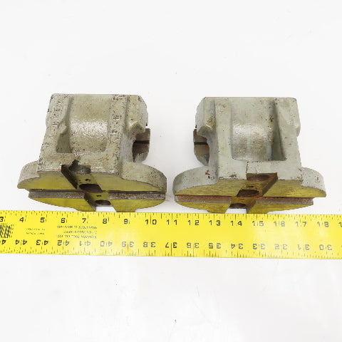Cushman 10-061-04-000C 4" Faceplate Jaw Holders Damaged AS/IS Lot Of 2