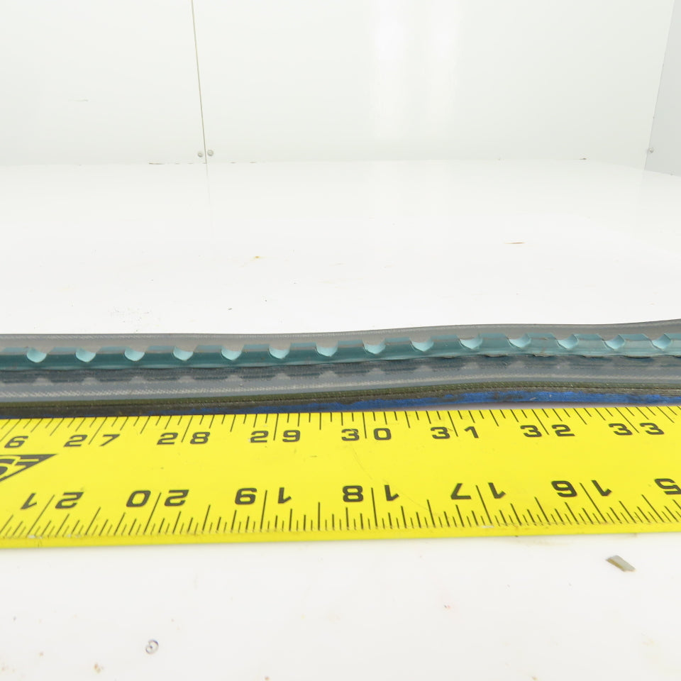 V-Guide Seamless Capper Bottle Side Soft Gripper Belt 2" Wide 33-1/2" L