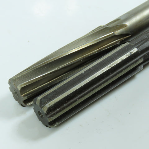 Cleveland & Chicago 21/32" Chucking Reamer 8 Flute 9/16" Shank 9" OAL Lot of 2