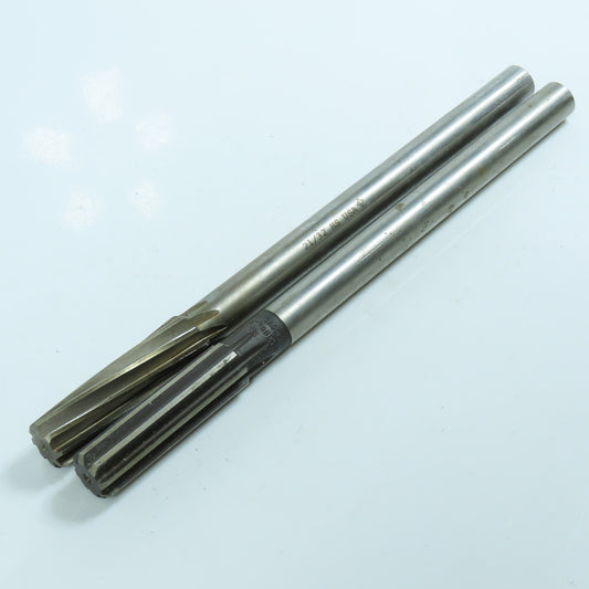 Cleveland & Chicago 21/32" Chucking Reamer 8 Flute 9/16" Shank 9" OAL Lot of 2