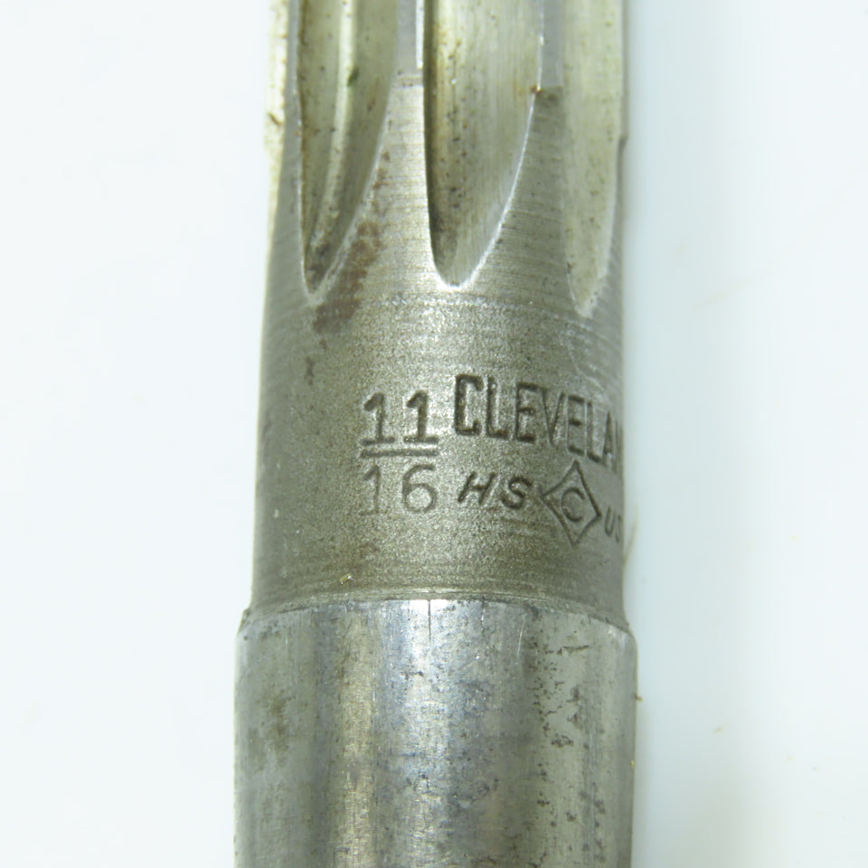 Cleveland 11/16" Morse Taper Chucking Reamer 8 Flute 3-7/8" LOC MT2 Shank Lot/4