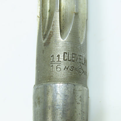 Cleveland 11/16" Morse Taper Chucking Reamer 8 Flute 3-7/8" LOC MT2 Shank Lot/4
