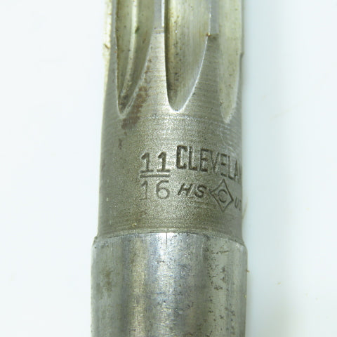 Cleveland 11/16" Morse Taper Chucking Reamer 8 Flute 3-7/8" LOC MT2 Shank Lot/4