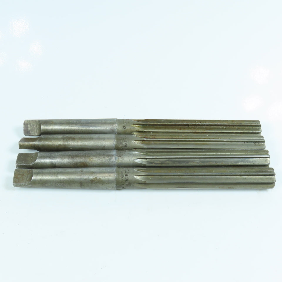Cleveland 11/16" Morse Taper Chucking Reamer 8 Flute 3-7/8" LOC MT2 Shank Lot/4