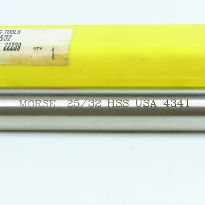 Morse 25/32" Chucking Reamer 8 Flute 2-1/2" LOC 9-1/2" OAL 5/8" Straight Shank