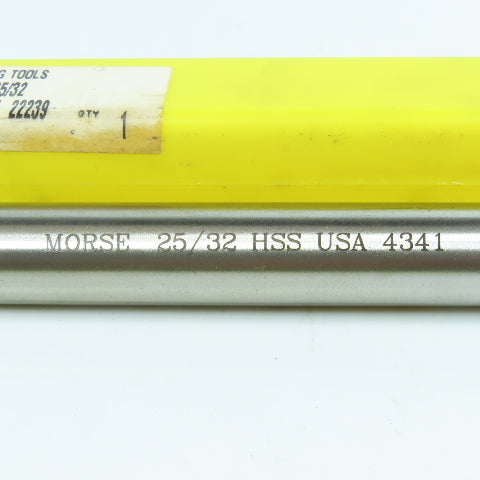Morse 25/32" Chucking Reamer 8 Flute 2-1/2" LOC 9-1/2" OAL 5/8" Straight Shank