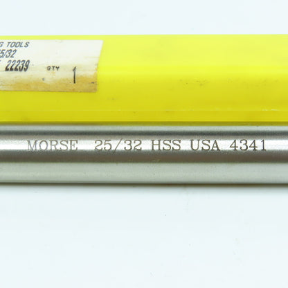 Morse 25/32" Chucking Reamer 8 Flute 2-1/2" LOC 9-1/2" OAL 5/8" Straight Shank