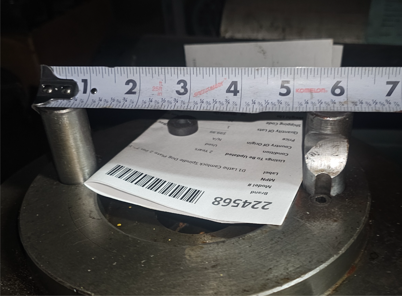 D1 Lathe Camlock Spindle Dog Plate 2 Pin 7"-10-1/4" OD