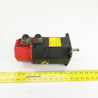 Fanuc A06B-0313-B061 0S AC Servo Motor 2000RPM 91V 3PH  W/Pulse Coder