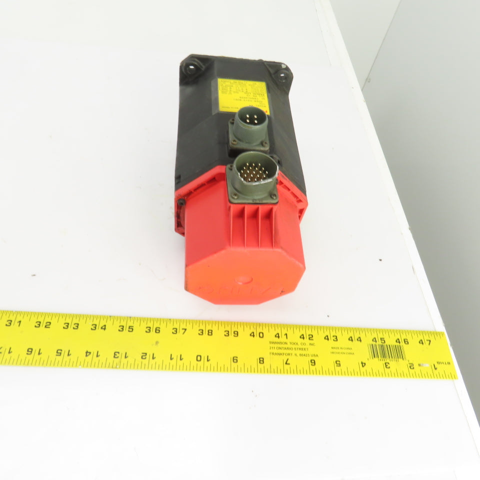 Fanuc A06B-0313-B061 0S AC Servo Motor 2000RPM 91V 3PH  W/Pulse Coder