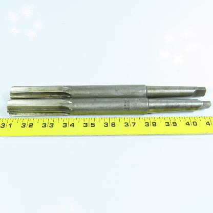 Cleveland 7/8" Morse Taper Chucking Reamer 8 Flute 10" OAL MT2 Shank Lot of 2