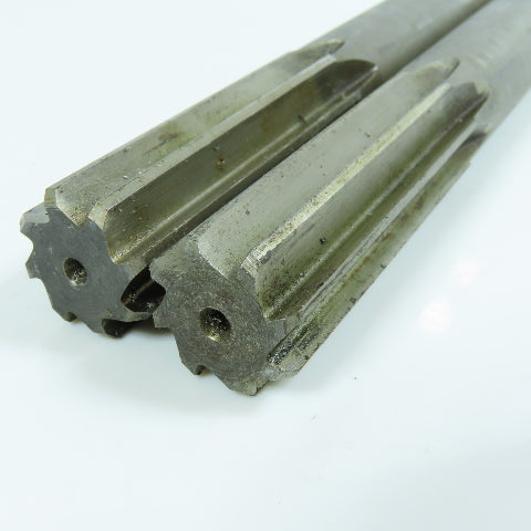 Cleveland 7/8" Morse Taper Chucking Reamer 8 Flute 10" OAL MT2 Shank Lot of 2