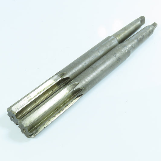 Cleveland 7/8" Morse Taper Chucking Reamer 8 Flute 10" OAL MT2 Shank Lot of 2
