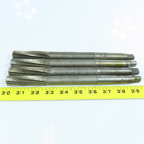 Cleveland 3/4" Morse Taper Chucking Reamer 8 Flute 2-9/16" LOC MT2 Shank Lot/4