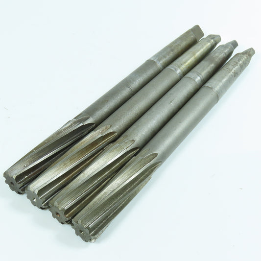 Cleveland 3/4" Morse Taper Chucking Reamer 8 Flute 2-9/16" LOC MT2 Shank Lot/4