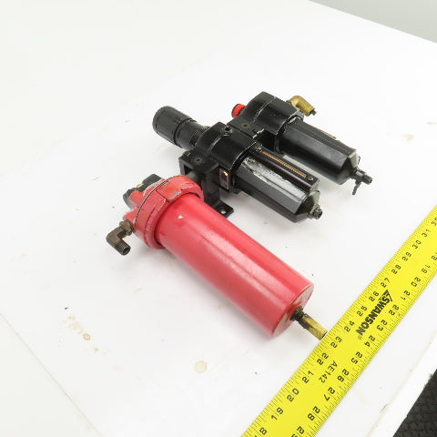 L74M-3AP-QDN Pneumatic Filter-Regulator-Lubricator FRL Assembly 250PSI
